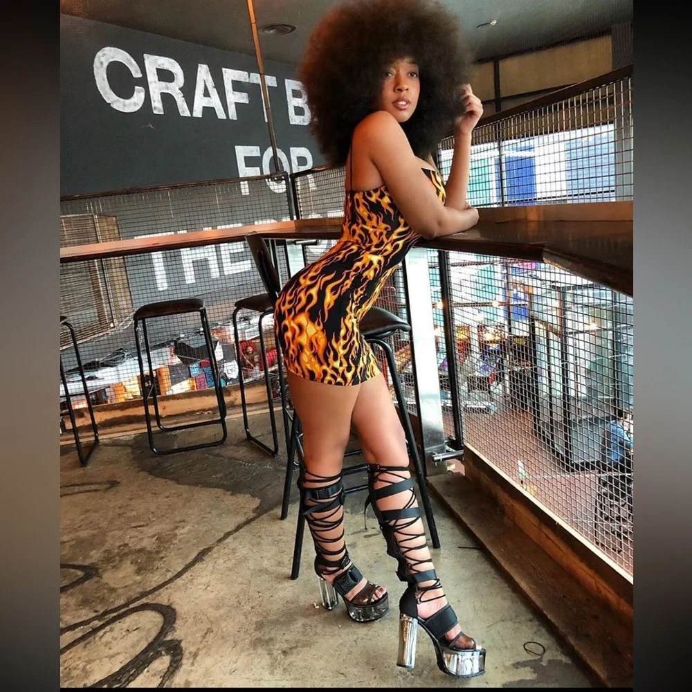 POSTER GIRL Ride or Die Lace Up Heels - Picture 4 of 6